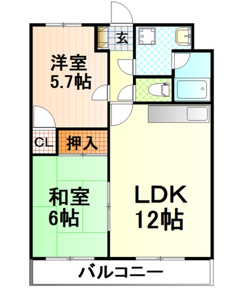 間取図 コンフォール富士