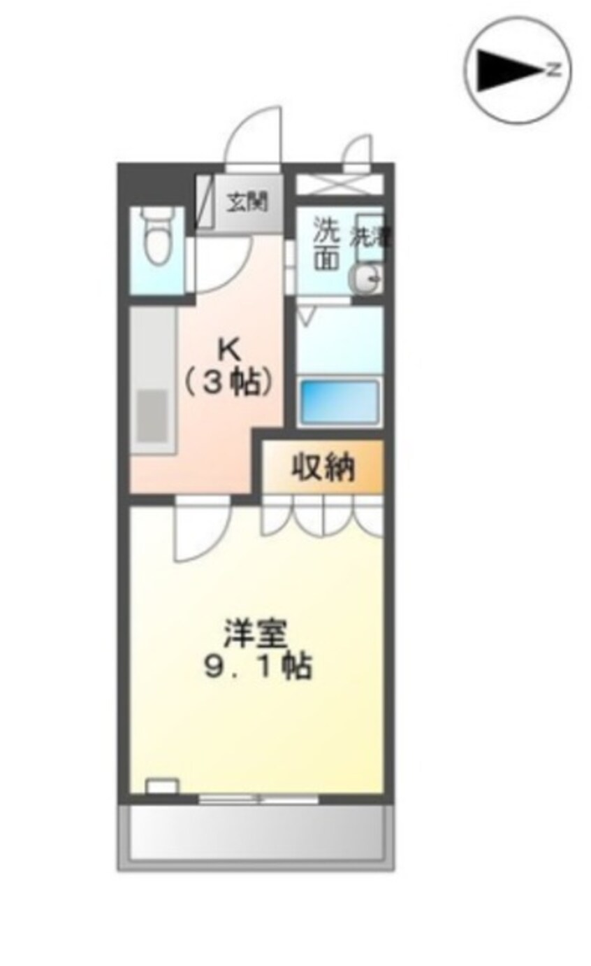 間取図 ＭＯＮＴＥＶＩＳＴＡ（ＬＲ）