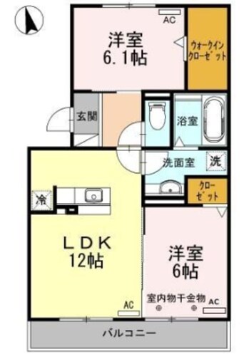 間取図 ポルトボヌール　Ｂ