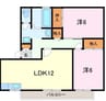 ファンタジー館Ⅱ 2LDKの間取り