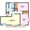 ファンタジー館Ⅱ 2LDKの間取り