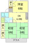 パークハイツ芹澤Ｂ 3DKの間取り