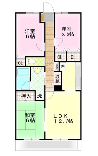 間取図 マンション・ベルシー