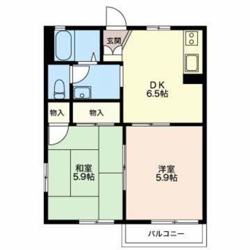 間取図 原町アパートメント北