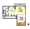 仮）沼津市白銀町ⅢＤ分譲賃貸ＰＪ 1LDKの間取り