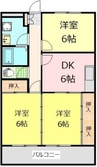 ヴィラメゾンフジビュー 3DKの間取り