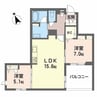 セントリビエ 2LDKの間取り