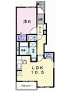 フェニックス 1LDKの間取り