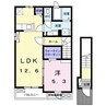 フォレスト　フィールド香貫 1LDKの間取り