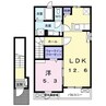 フォレスト　フィールド香貫 1LDKの間取り