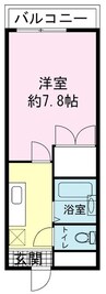 アレックスＫ 1Kの間取り