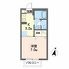エスポワールカズ 1Kの間取り