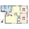 サンモール新井Ａ 2LDKの間取り