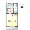 グリーンタウン 1Kの間取り