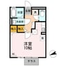 リバーパーク 1Rの間取り