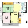 レーブ平井 3DKの間取り