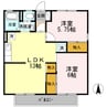 徳倉壱番館 2LDKの間取り