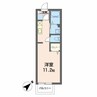 アンソレイユ 1Rの間取り
