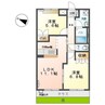 グリーンフィールド槙 2LDKの間取り