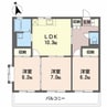 ロイヤルコート伏見 3LDKの間取り