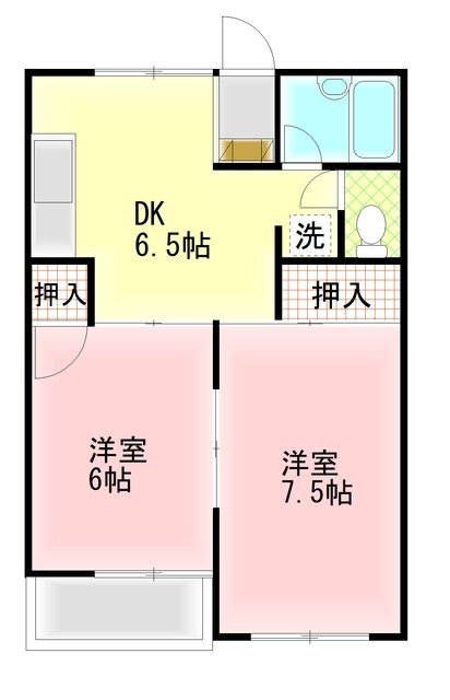 間取り図 田代ハイツＢ