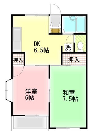 間取図 田代ハイツＣ