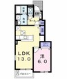 ミレニアムコートＣ 1LDKの間取り