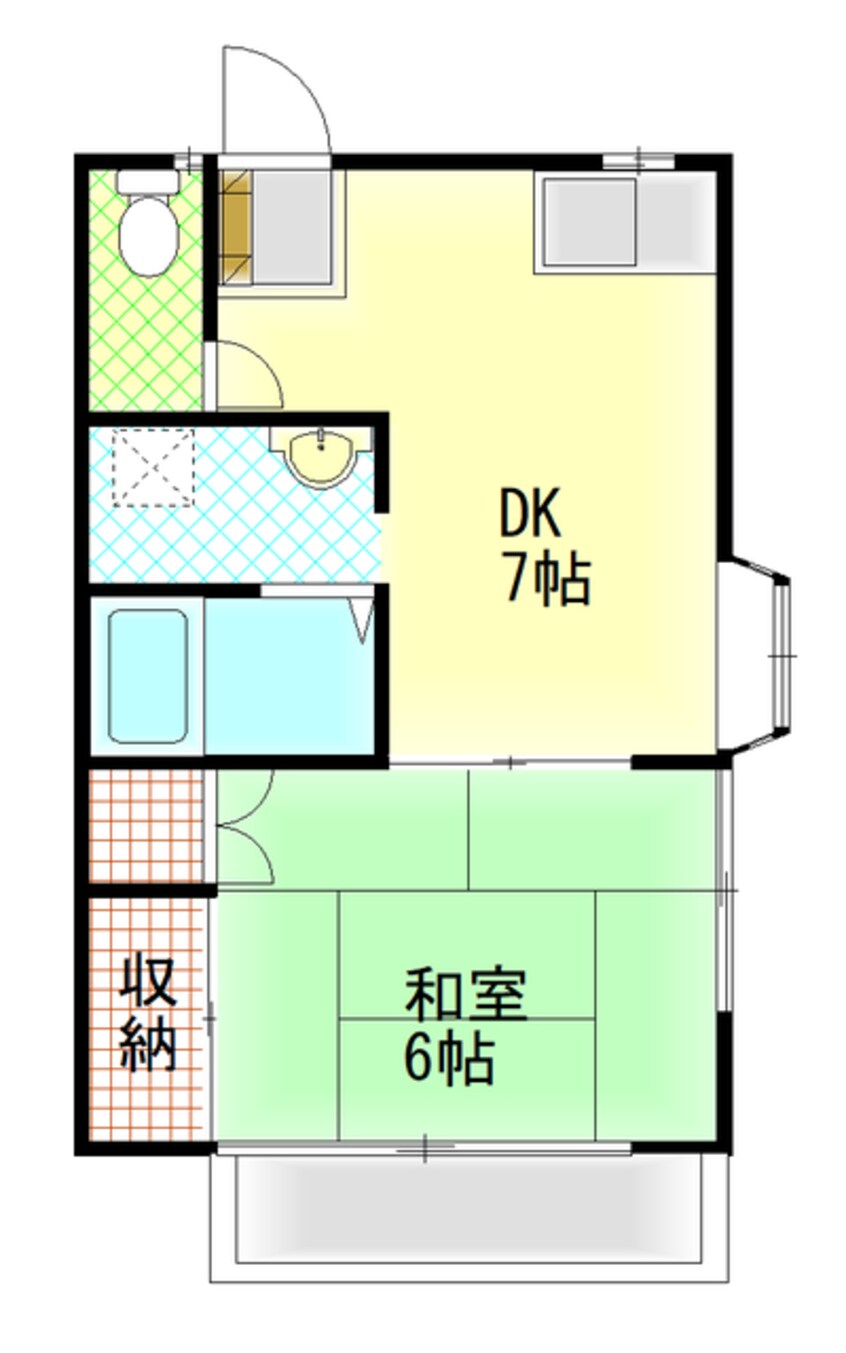 間取図 コーポ桂