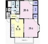 フラットＹＯＵ 2Kの間取り