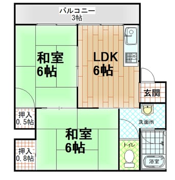 間取図 伊豆箱根鉄道駿豆線/伊豆長岡駅 徒歩3分 2階 築36年