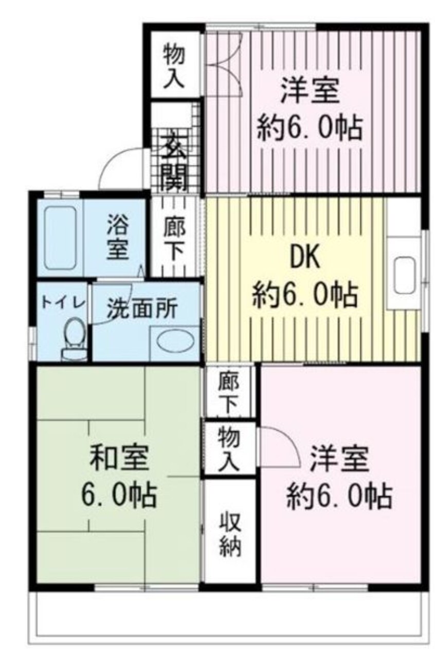 間取図 セジュールヤマト