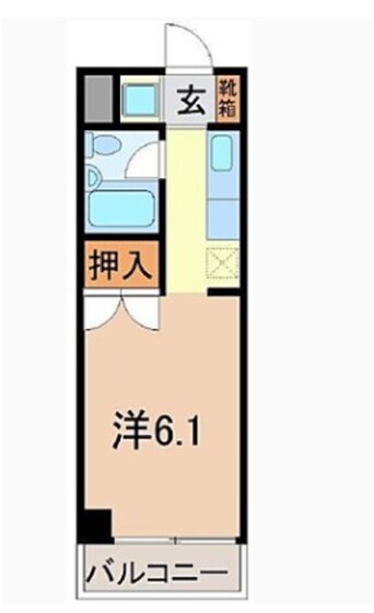 間取図 東海道本線/三島駅 バス14分伏見新田下車:停歩1分 3階 築41年