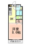 東海道本線/三島駅 バス:15分:停歩5分 3階 築20年 1DKの間取り