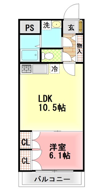 間取図 東海道本線/沼津駅 バス10分八幡西下車:停歩3分 2階 築19年