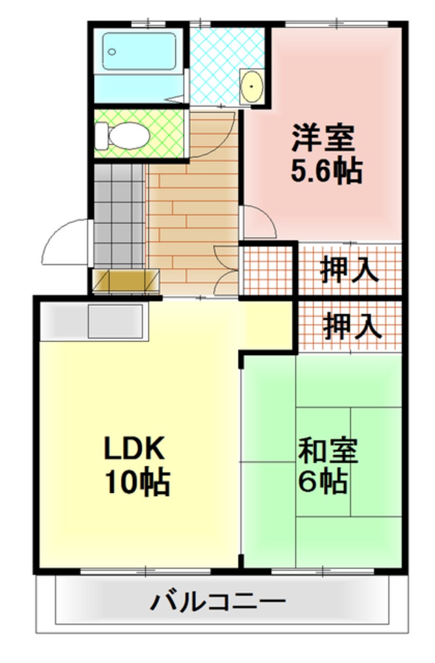 間取図 御殿場線（静岡県内）/大岡駅 バス25分天神下下車:停歩1分 3階 築32年