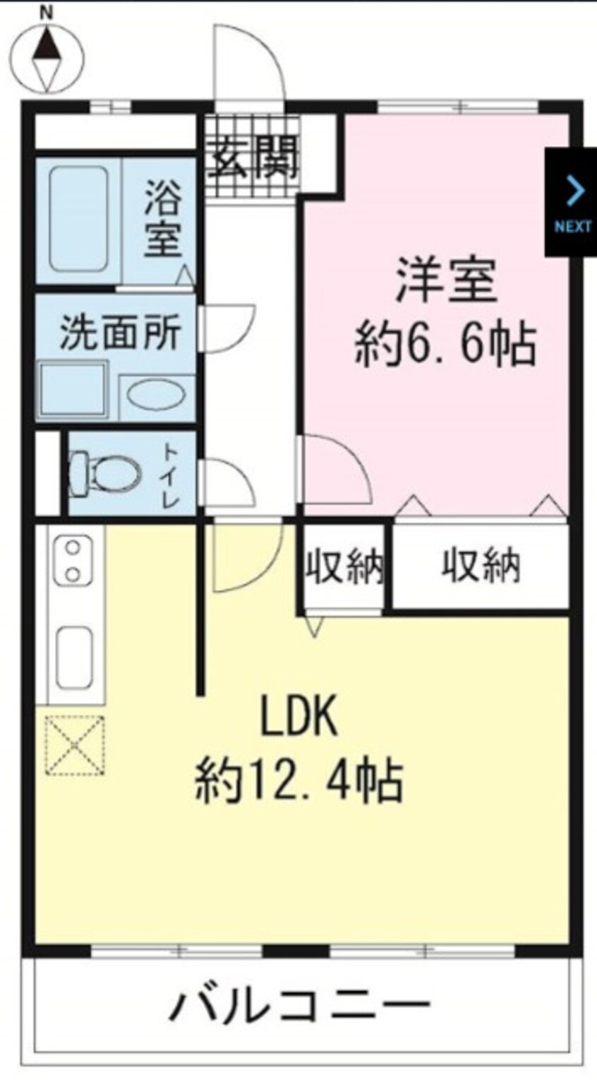 間取図 東海道本線/沼津駅 バス20分水神道下車:停歩2分 4階 築17年