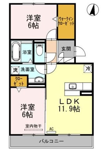 間取図 伊豆箱根鉄道駿豆線/大場駅 バス15分切透し下車:停歩2分 3階 築10年