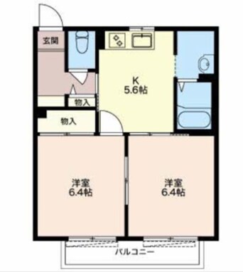 間取図 伊豆箱根鉄道駿豆線/修善寺駅 徒歩28分 1階 築22年