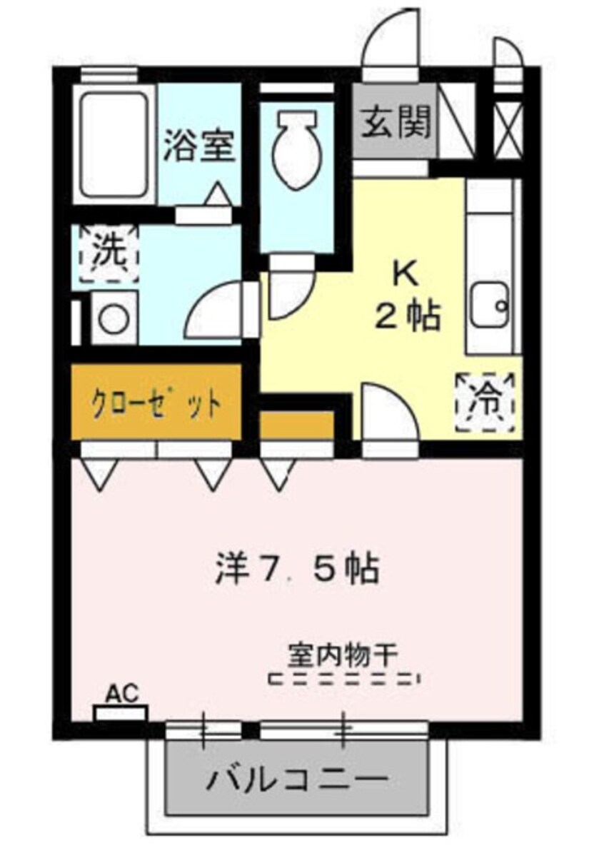 間取図 伊豆箱根鉄道駿豆線/伊豆仁田駅 徒歩7分 2階 築15年