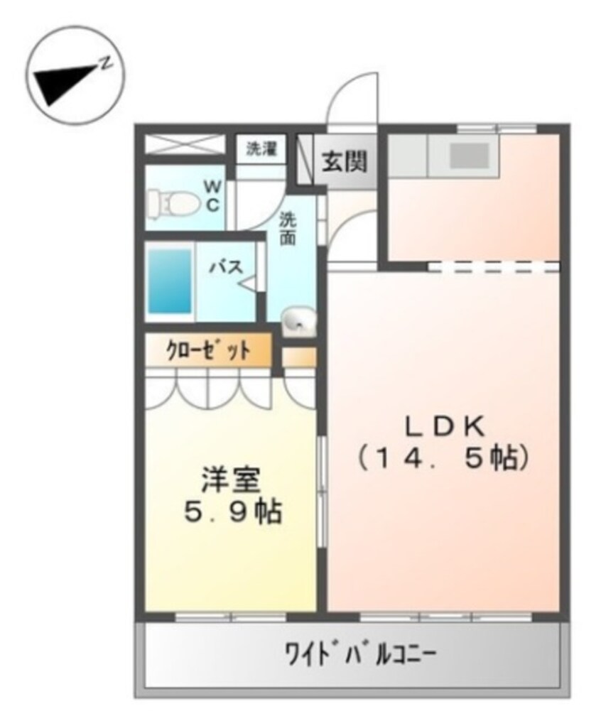 間取図 伊豆箱根鉄道駿豆線/牧之郷駅 徒歩7分 1階 築16年