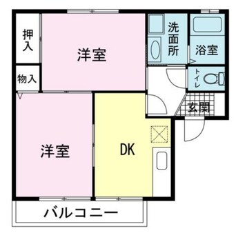 間取図 御殿場線（静岡県内）/大岡駅 徒歩22分 2階 築30年