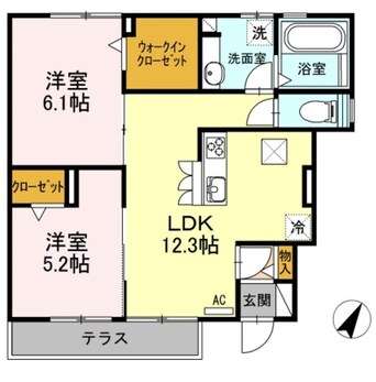 間取図 伊豆箱根鉄道駿豆線/大場駅 徒歩6分 1階 築7年