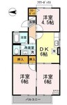 東海道本線/沼津駅 バス:20分:停歩2分 2階 築28年 3DKの間取り