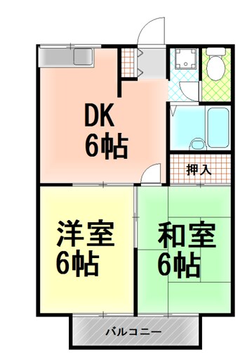 間取図 伊豆箱根鉄道駿豆線/三島広小路駅 徒歩50分 1階 築31年