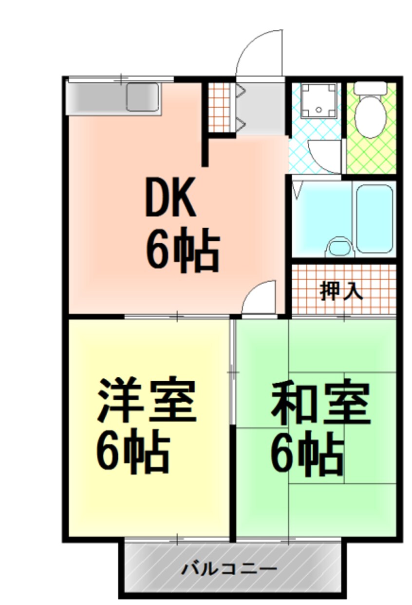 間取図 伊豆箱根鉄道駿豆線/三島広小路駅 徒歩50分 1階 築31年