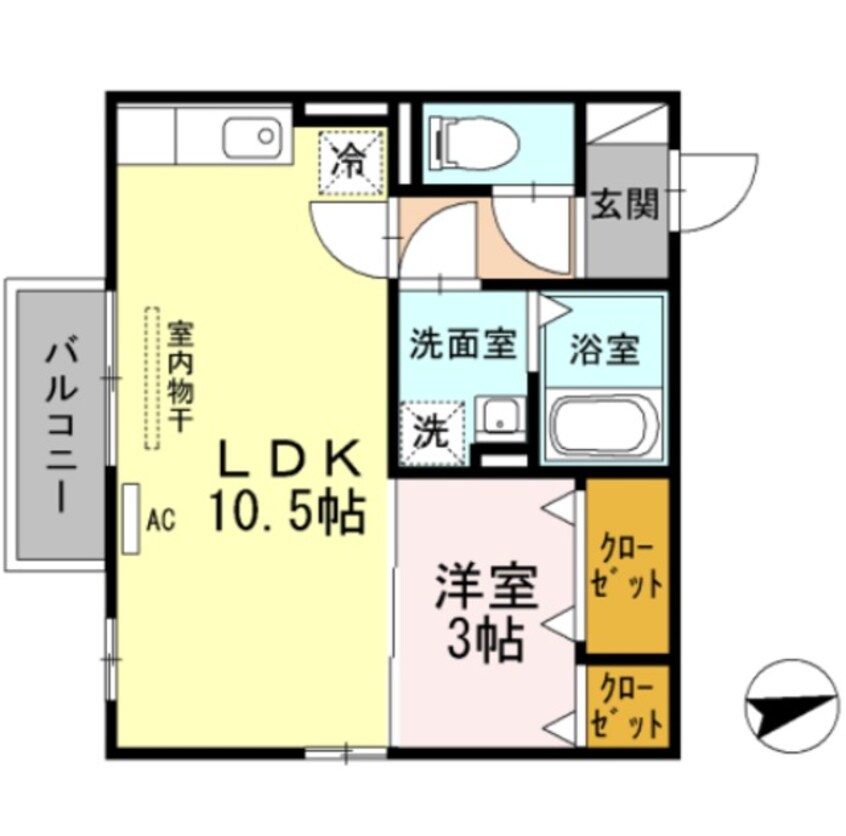 間取図 伊豆箱根鉄道駿豆線/大場駅 徒歩2分 2階 築11年