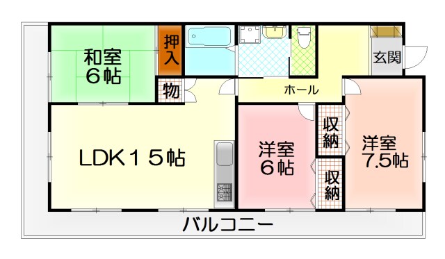 間取り図 ソワサントＵＴＲⅡ