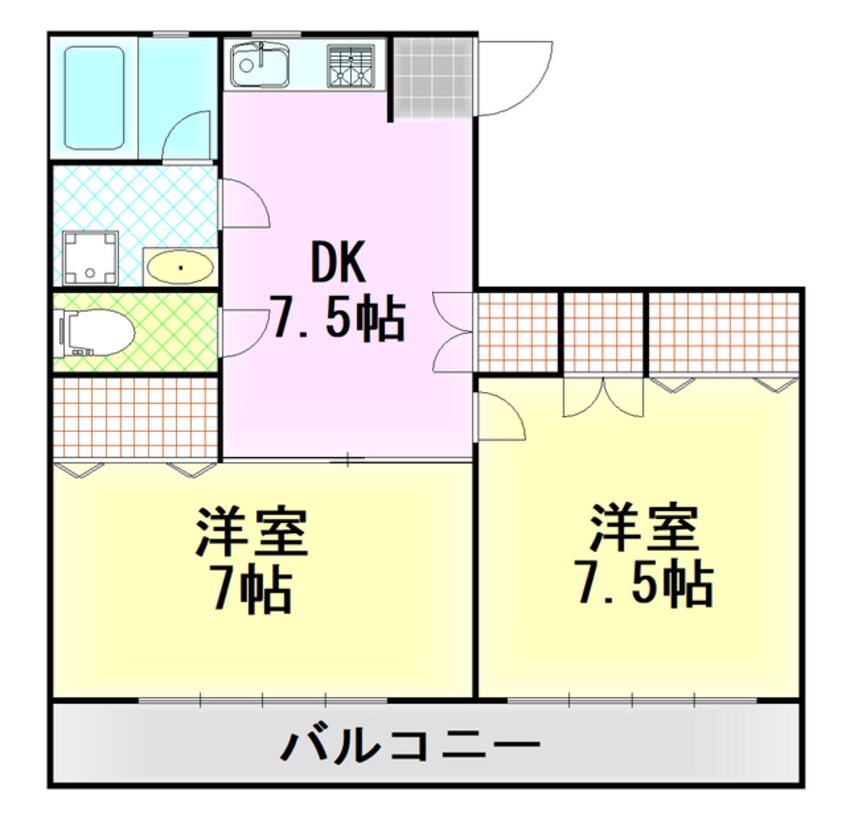 間取図 伊豆箱根鉄道駿豆線/三島広小路駅 徒歩20分 2階 築21年