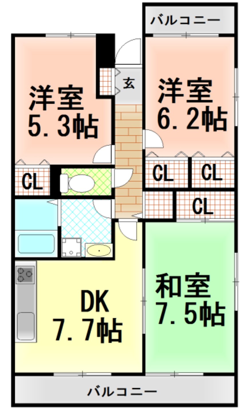 間取図 伊豆箱根鉄道駿豆線/伊豆長岡駅 徒歩10分 3階 築20年