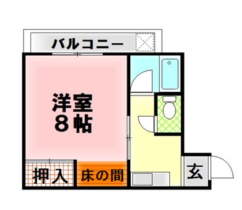 間取図 東海道本線/函南駅 バス24分畑毛温泉入口下車:停歩1分 2階 築34年